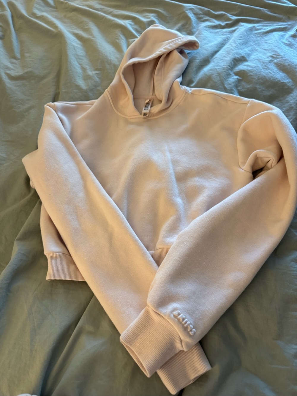 Skims Cropped Hoodie & Jogger Set in Light pink. Ladies small NWT - Picture 3 of 11